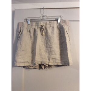 Plus size XXL Linen Tan Skort Company Ellen Tracy EUC Lined